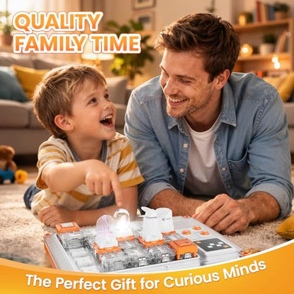 Contixo CB1 Kids Science Circuit Building Kits - 500+ STEM Experiments, Electronics Discovery, Snap-Together Modules, Educational Toy, Science Kit for Kids 6-12, Gift for Boys & Girls