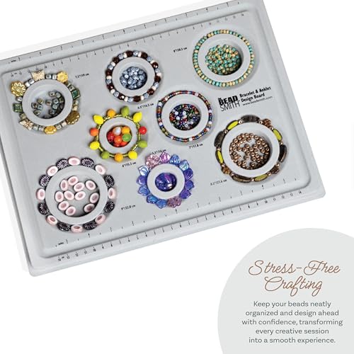 The Beadsmith Elements Bracelet & Anklet Design Bead Board - size: Bracelet Board - 9 Channel