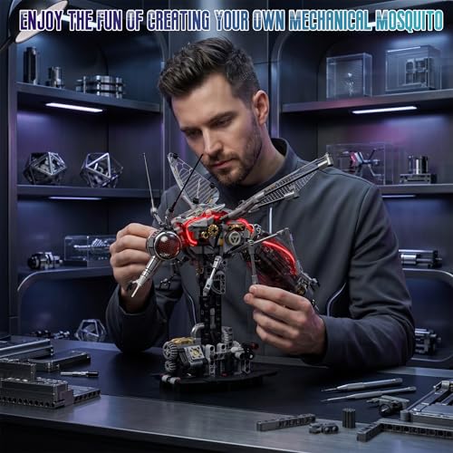 Mechanical Mosquito Building Set for Adults - color: Grey