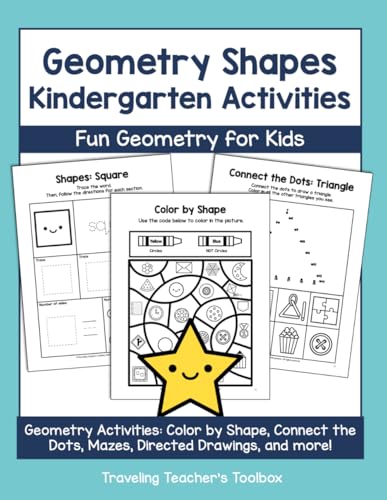 Geometry Shapes Kindergarten Activities: Fun Geometry for Kids (Math Skills for Kindergarten)