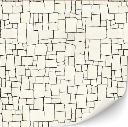3 Sheets Self Adhesive Floor Tiles for Dollhouse 1:12 Scale (Broken Mosaic) - style: Broken Mosaic
