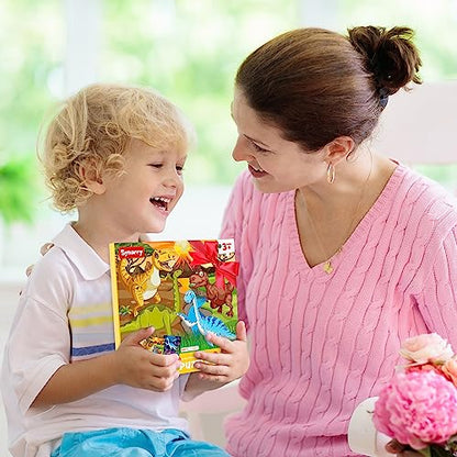 SYNARRY Magnetic Dinosaur Puzzle for Kids Ages 3-5, Travel Dinosaur Toys - style: Dinosaur