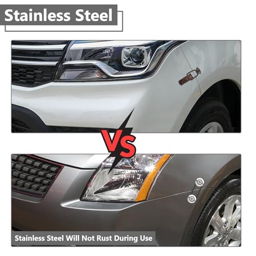 BFXM Universal Bumper Clips, Front Rear Bumper Quick Release Kit - color: Silver, size: 2set