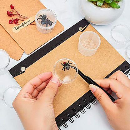 Thyle 60 Pieces Bug Viewer Bug Cage Catcher Magnifying Insect Box Bug Magnifier Container Bug Catcher Cage Nature Jar Bulk for Science Class Exploration Backyard Tools Outdoor