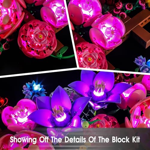 LED Light Kit Compatible with Lego 11503 The Botanical Collection Flower Wall Set, Light Kit for Lego 11503 Building Blocks Model, Not Included The Model Set - color: 11503 Flower Wall Set