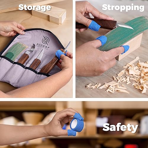 Schaaf Tools 3-pc Beginner Wood Carving Kit for Whittling and Spoon Carving