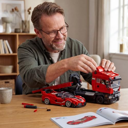 Monster Truck Tow & Sports Car Building Set for Adult 1728PCS - style: Monster Truck Sports Car