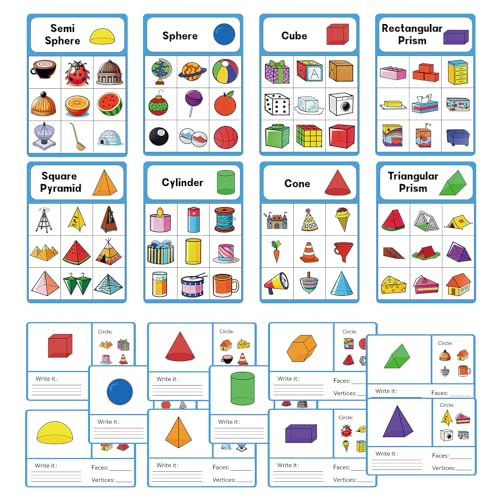 100 Pcs 3D Shapes for Teaching - Light Table Toys