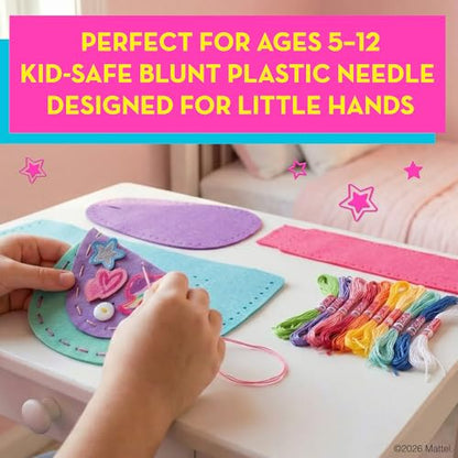 Barbie® Sew Your Own Minibag Kit for Kids Ages 6-12 - 6 Felt Bag Projects