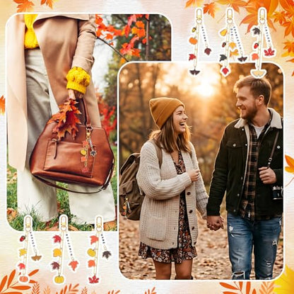 CraftyDream 558 Pcs Fall Charm Keychain Making Kit DIY Craft Gift - style: Fall
