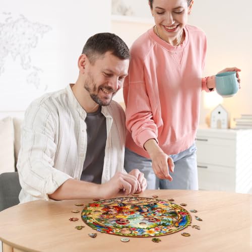 Jigfoxy Wooden Puzzles for Adults, Golden Years Beach Ride Wood Puzzle - color: Golden Years Beach Ride, size: Large