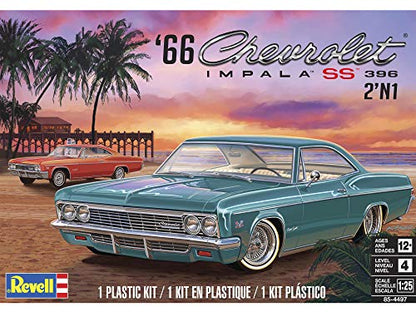 Revell 1966 Chevy Impala SS Plastic Car Model Building Kit - 1:25 Scale