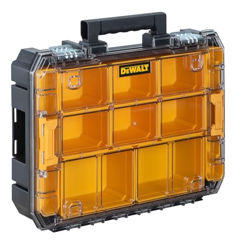 DEWALT TSTAK Tool Organizer,Small Parts and Screw Organizer Tool Box with Removable Compartments,(DWST17805),(Pack of 4) - size: 17.25" L x 13.25" W x 4.62" H (Pack of 4)