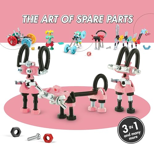 The Off Bits JoyBit Build Your Own Robot Toy Construction Set, Educational Easter Gift Ideas STEM Activities Learning Kit, Creative Build and Play Model Kit Steam Toys for 6 7 8 9 10+ Year Old