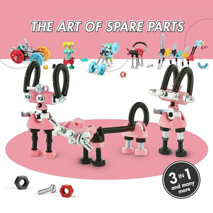 The Off Bits JoyBit Build Your Own Robot Toy Construction Set, Educational Easter Gift Ideas STEM Activities Learning Kit, Creative Build and Play Model Kit Steam Toys for 6 7 8 9 10+ Year Old