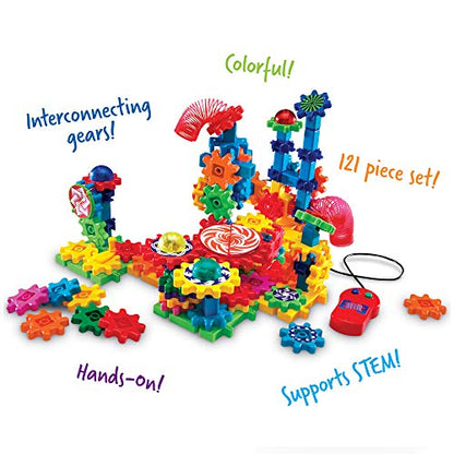 Learning Resources Gears Lights & Action Motorized Building Set