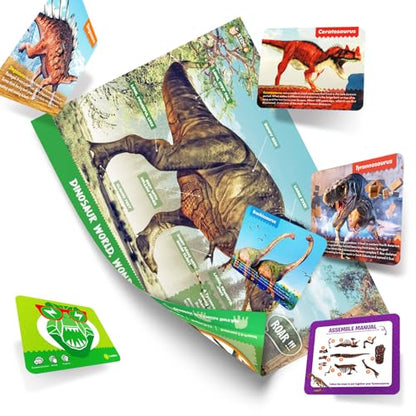 Dinosaur Dig Kit for Kids, Tyrannosaurus Rex Fossil Excavation Science Set with Full Tools, 3D Skeleton Puzzle Assembly, STEM Archaeology Educational Craft Toys, Gift for Boys Girls 6+ - size: Tyrannosaurus Rex Excavation