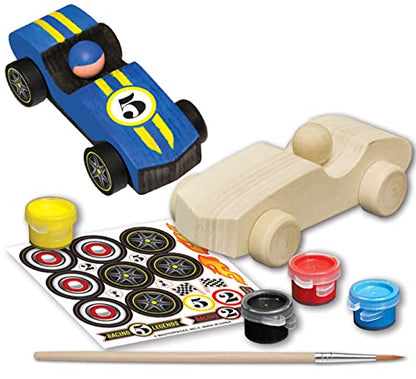 Works of Ahhh Mini Craft Set - Race Car Build & Paint Family Craft Set - style: Race Car