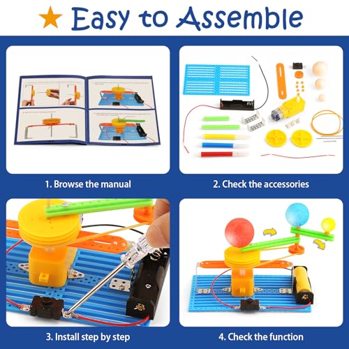 10 Set Science Kits STEM Toys Robotics Robot Building Kit Engineering Activities for Kids Boys Girls 6-8 8-12