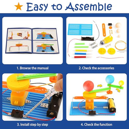 10 Set Science Kits STEM Toys Robotics Robot Building Kit Engineering Activities for Kids Boys Girls 6-8 8-12