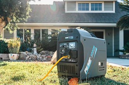 Pulsar Products GX400BN, 4000W Portable Ultra-Quiet Dual Fuel & Parallel Capability, RV-Ready, Handle & Wheels, with CO - style: 4000 Watts + Dual Fuel + Wheel Kit + RV Ready + CO Shutdown