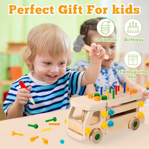 Adena Montessori Real Wood Screwdriver Board Set for 3+