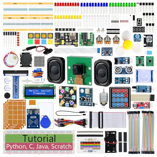 Freenove Complete Starter Kit for Raspberry Pi 5 4 Zero 2 W (NOT Included)