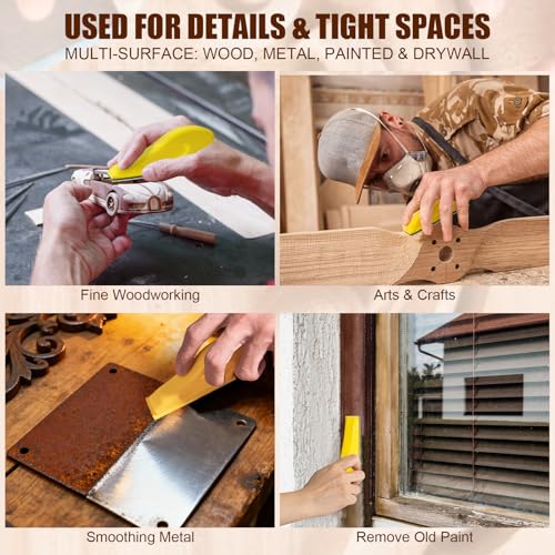 90PCS Premium Micro Detail Sander Kit, Updated 3-in-1 Mini Hand Sanding Block, 60-400 Grit Sandpaper for Wood Crafts, Tight Spaces, and DIY Polishing Projects