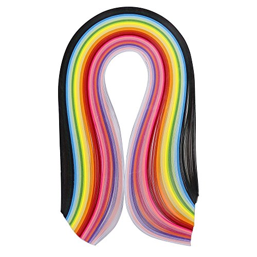 ODETOJOY Quilling Paper Strips 10mm 260 Strips Set DIY Origami Paper Quilling Art Length 39cm (26color 10mm) - size: Width-10mm