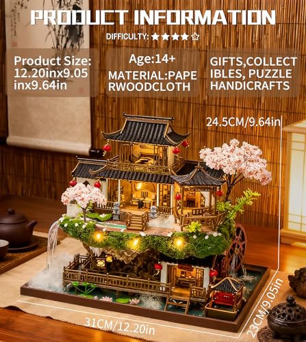 Spilay DIY Miniature House Kit for Adults, Fairyland Miniature Dollhouse - color: Upgraded Version of the Fairyland