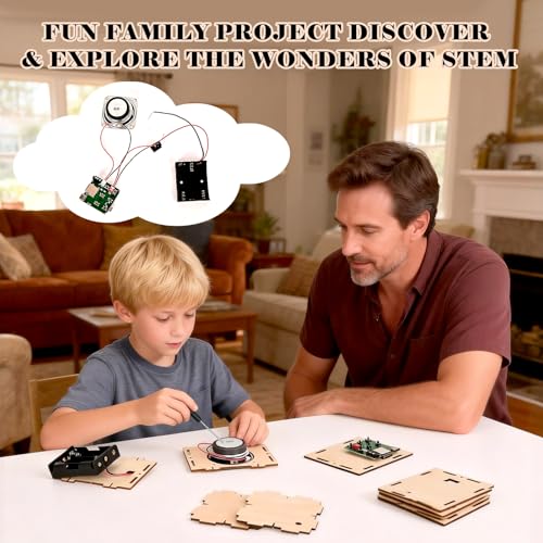 STEM Projects Karaoke Machine Toys Science Kits for Kids Age 8-12 Stem Building Kits Building Your Own DIY Electronics Kit with Bluetooth Speaker 2 Wireless Microphones Gifts for Teen Girls Boys