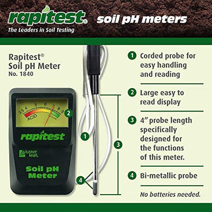 Luster Leaf 1840 Rapitest Soil pH Meter - size: Soil pH Meter
