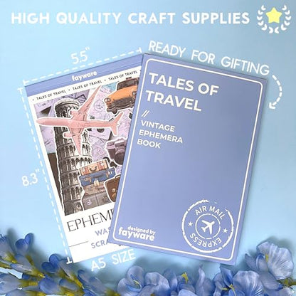 Travel Stickers for Scrapbooking & Journaling - Travel Scrapbook Supplies - color: Tales of Travel