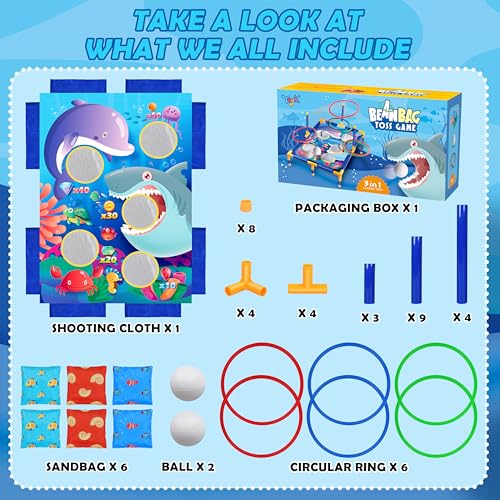 Animal Bean Bag Toss Game Toy Outdoor Toss Game - color: 3-in-1