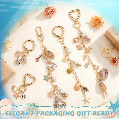 Highergo 717 Pcs Beach Charms Lip Gloss Keychain Making Kit DIY Craft - style: Beach