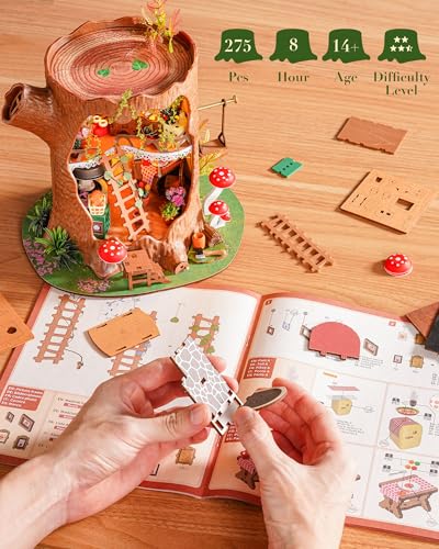 Rolife DIY Miniature Forest Fairy House Kits - Fairytale Tree House