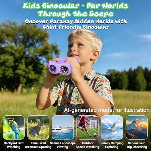 2 in 1 Kids Microscope and Telescope, STEM Educational Toy, Purple - color: Purple