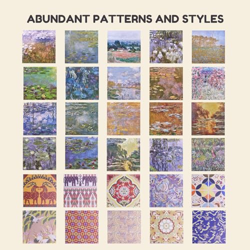 JoyCat Patterned Origami Paper Kit, 200 Double-Sided Sheets, 6x6 Inch