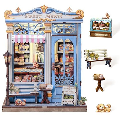 Cutefun Book Nook Kit - DIY Miniature Dollhouse Kit for Adults and Teens - color: Sweet Marie