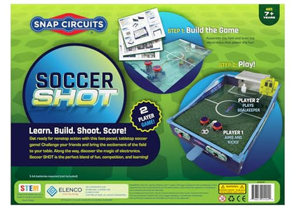 SNAP CIRCUITS Soccer Shot | Soccer Game | 2-Player Game | Tabletop Game | STEM Toy | 7+ Years