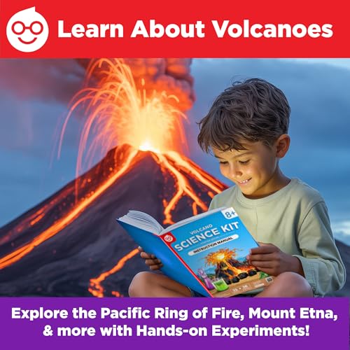 Doctor Jupiter Erupting Volcano Science Kit for Kids Ages 8+, STEM Toy - style: Volcano Science Kit: 8+