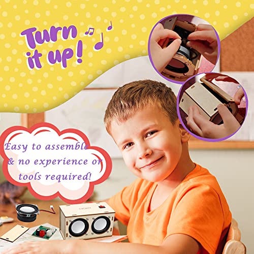 Teen Boy Gifts -DIY Bluetooth Speaker Kit -STEM Science Electronics Project - style: Dual Speakers