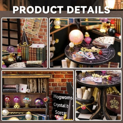 Flever Dollhouse Miniature DIY House Kit Creative Room with Furniture for Romantic Artwork Gift (Moon Magic) - color: Moon Magic