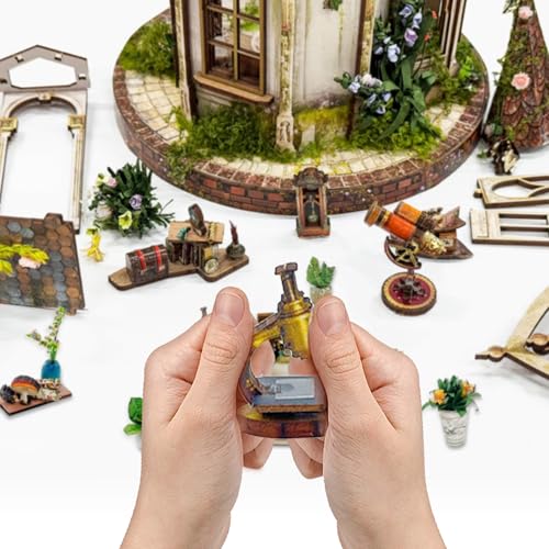 Book Nook Kit DIY Miniature House 3D Wooden Puzzle - Dreamland Floral Studio - color: Dreamland Floral Studio