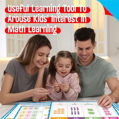 8 Packs Place Value Whiteboards, Double-Sided Dry-Erase Cards, Writable and Erasable Math Learning White Board for Kids, Students, Classroom and Home (Each Measures 12” x 9”) - color: Place Value Whiteboards-b