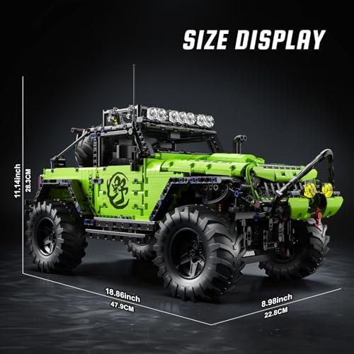 RC Off-Road Vehicle Build kit 1:8 Model Car Building Block Set - color: Style2
