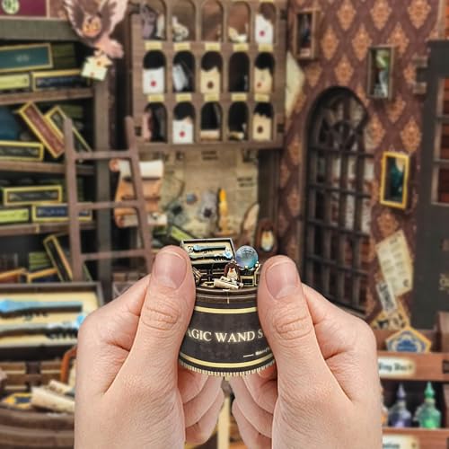 Book Nook Kit DIY Miniature House 3D Wooden Puzzle - Magic Wand Shop - color: Magic Wand Shop