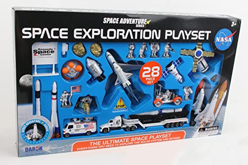Space Shuttle with Kennedy Space Center Sign 28 Piece - style: 28pc Space Mission