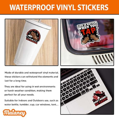 MAIANEY (12Pcs-3in) Tap Dance Sticker Pack – Funny Tap Dancer Vinyl Decals for Water Bottles, Laptops, Journals, Dance Students and Teachers, Waterproof Aesthetic Stickers Set - color: Tap Dance