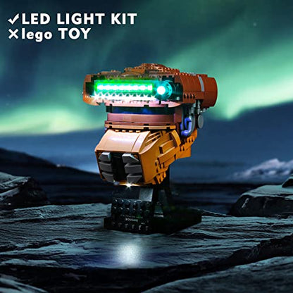 VONADO LED Light Kit Compatible with Lego Princess Leia (Boushh) Helmet 75351, DIY Lights Compatible with Princess Leia Lego Helmet (NO Model), Creative Decor Lighting Compatible with Lego Helmet 2023 - style: Light Compatible with Lego Princess Leia Bous